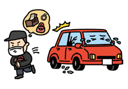 車上狙いのイラスト